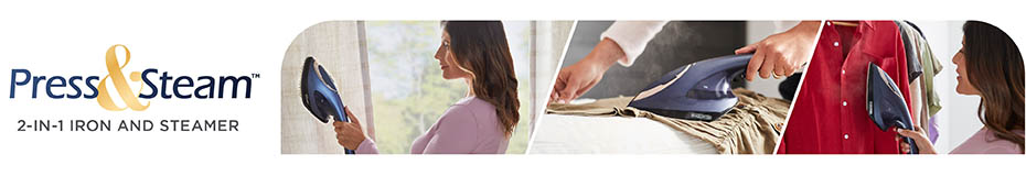 Press & Steam 2-in-1 Iron & Steamer